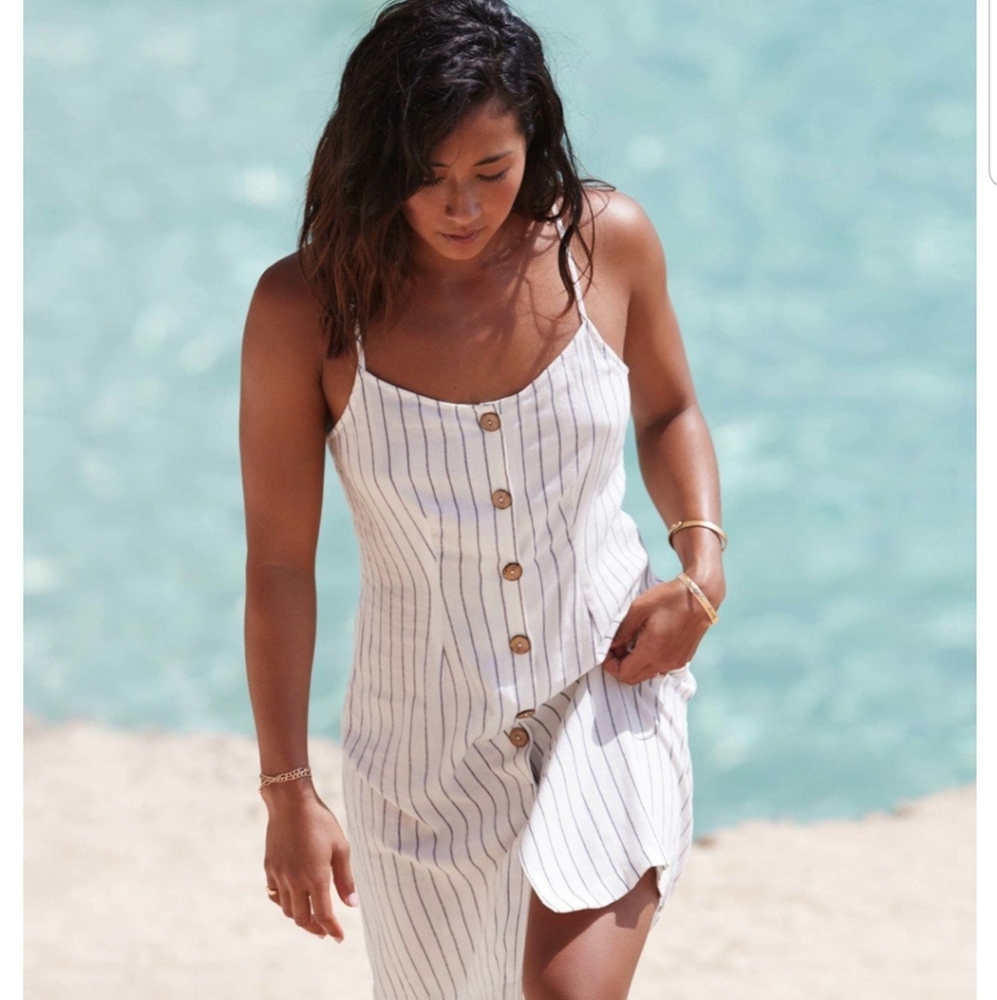 Roxy Light Button-Down Dress sz M